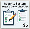 Security System Buyer’s Quick Checklist