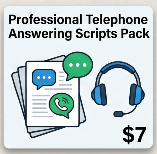 Professional Telephone Answering Scripts Pack