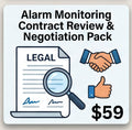 Alarm Monitoring Contract Review & Negotiation Pack